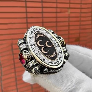 Bozkurt Logolu Gümüş İşlemeli özel üretim Yüzük