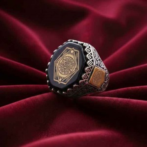 Hz. Süleyman Mührü Gümüş Erkek Yüzük - Kişiye Özel Ebced Hesaplı